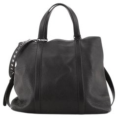 Valentino Grommet Strap Convertible Tote Leather Large