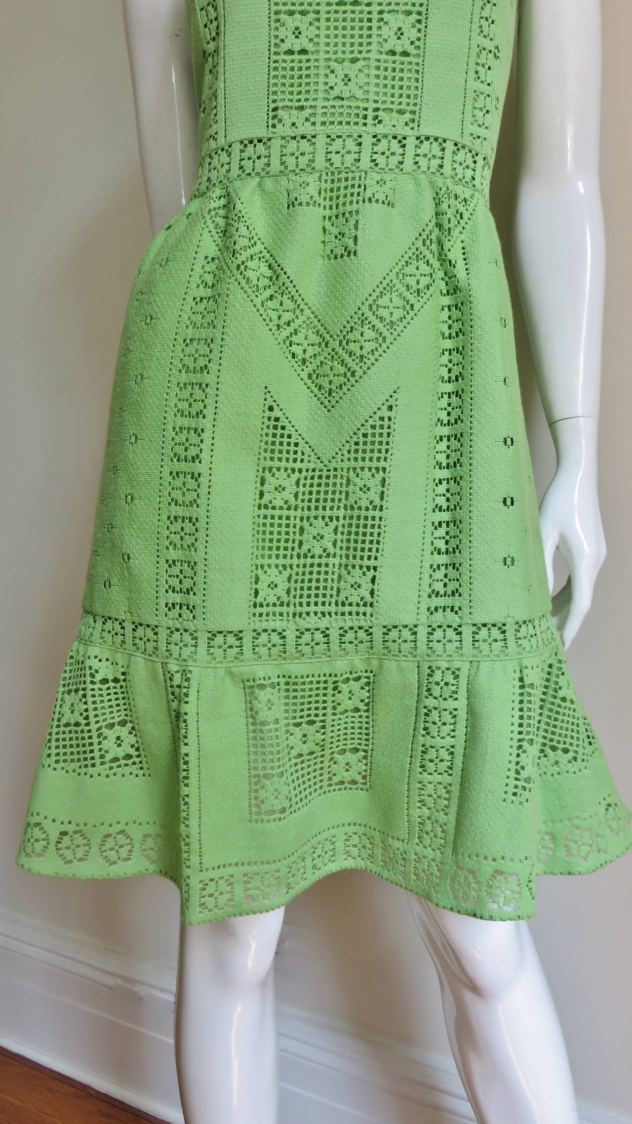 Green Valentino New Guipure Lace Dress