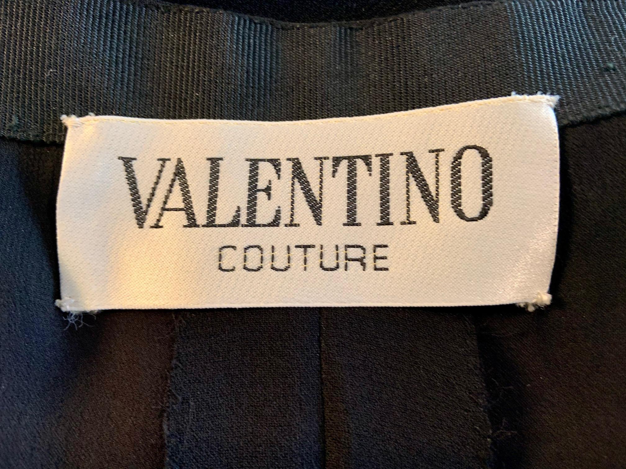 Valentino Haute Couture Black Silk Pullover Top, Skinny Pants and a Long Skirt 10