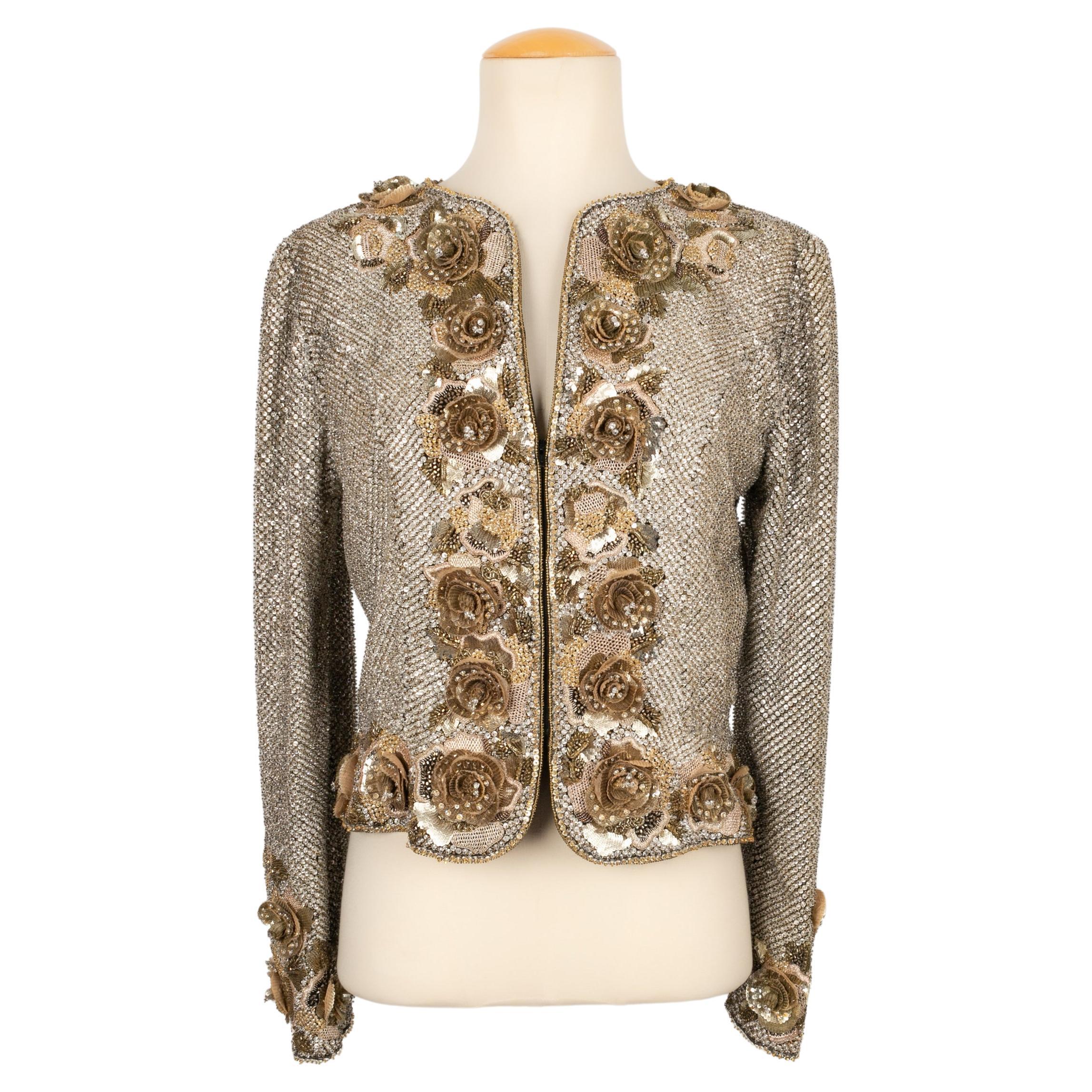 Valentino Haute Couture Jacket Entirely Embroidered For Sale
