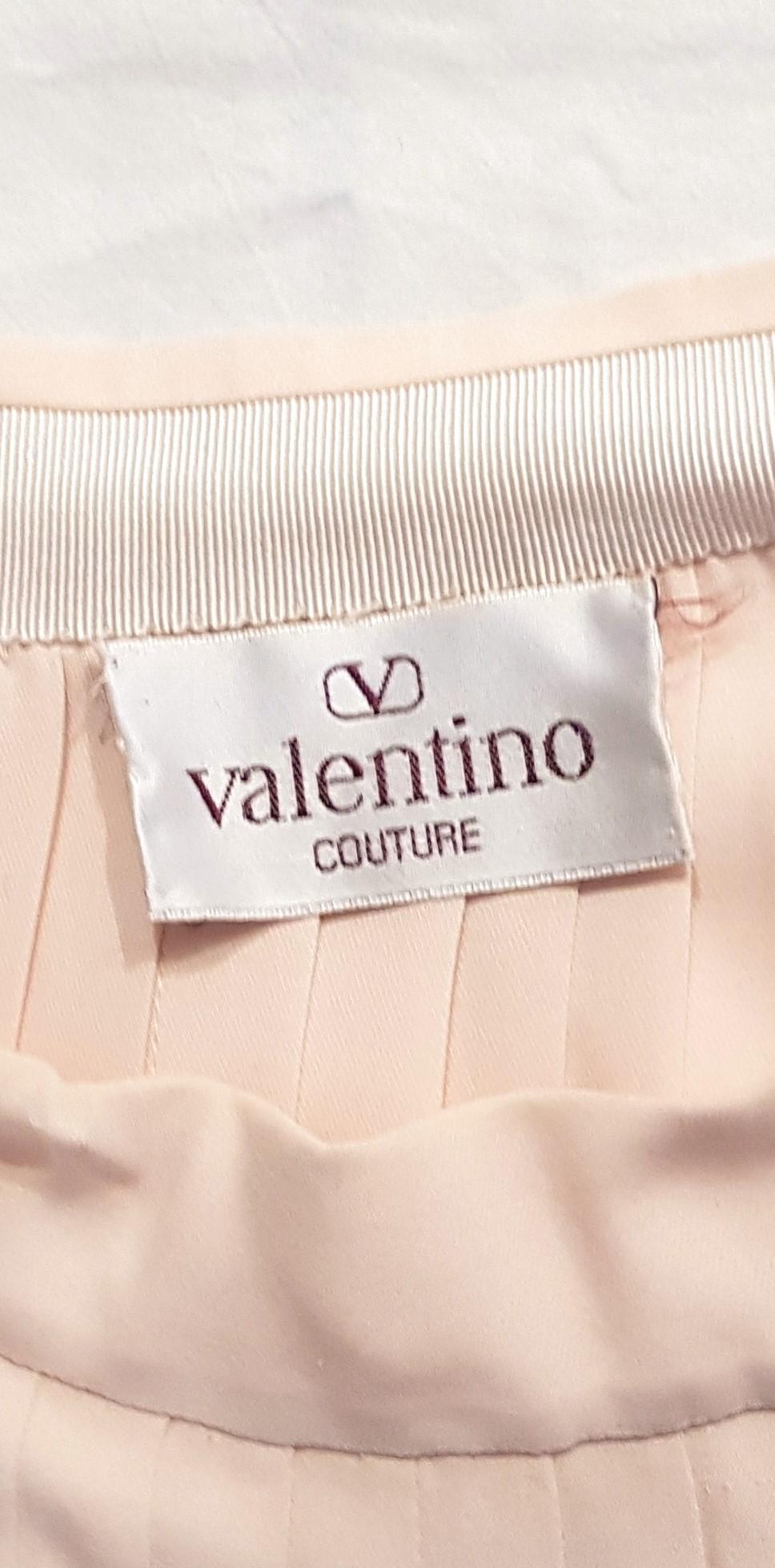 VALENTINO Haute Couture Top Skirt Swarovski Diamonds Waistband Silk Dress-Unworn For Sale 8