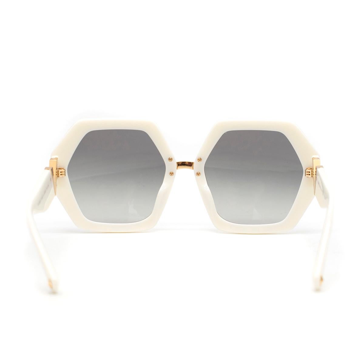 valentino white glasses