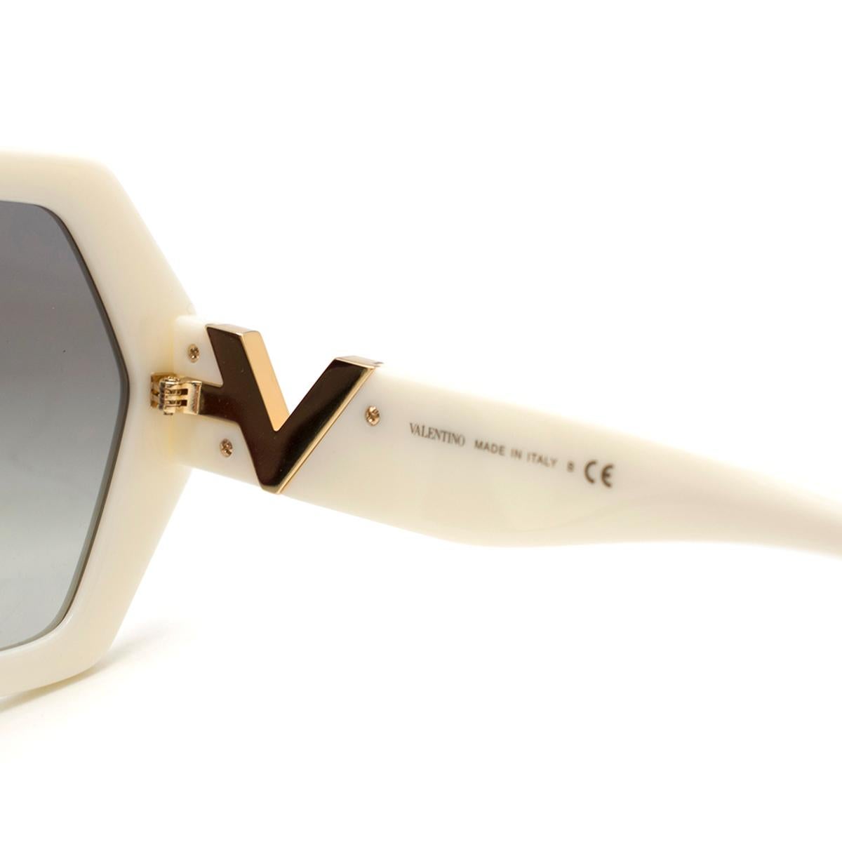 Women's Valentino hexagon-frame acetate sunglasses For Sale