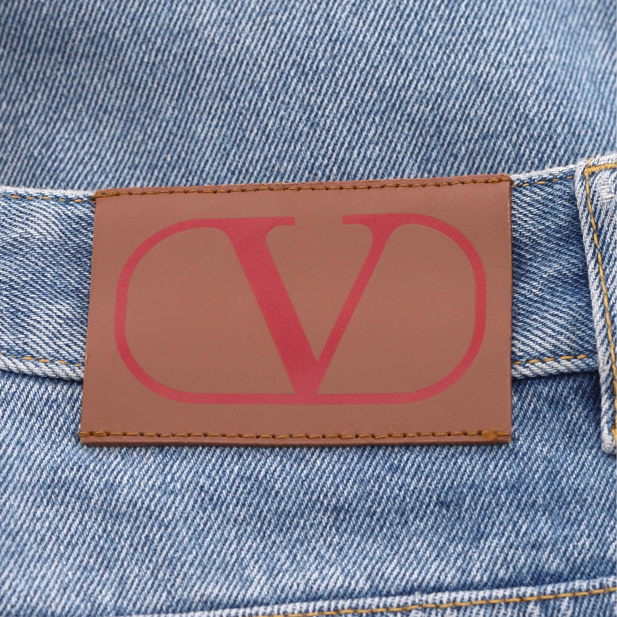 Vaqueros Valentino de tiro alto y pernera ancha en venta 2