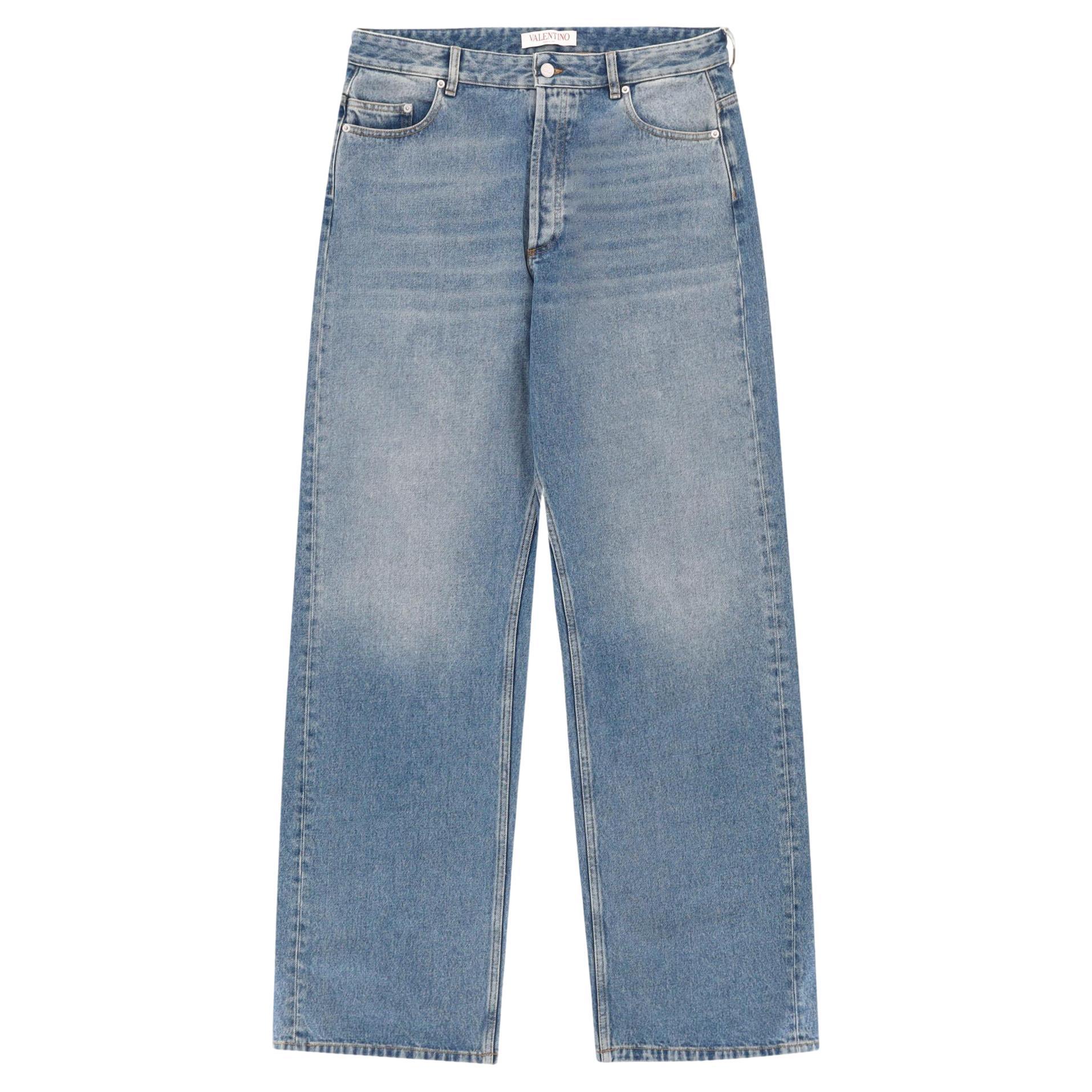 Vaqueros Valentino de tiro alto y pernera ancha