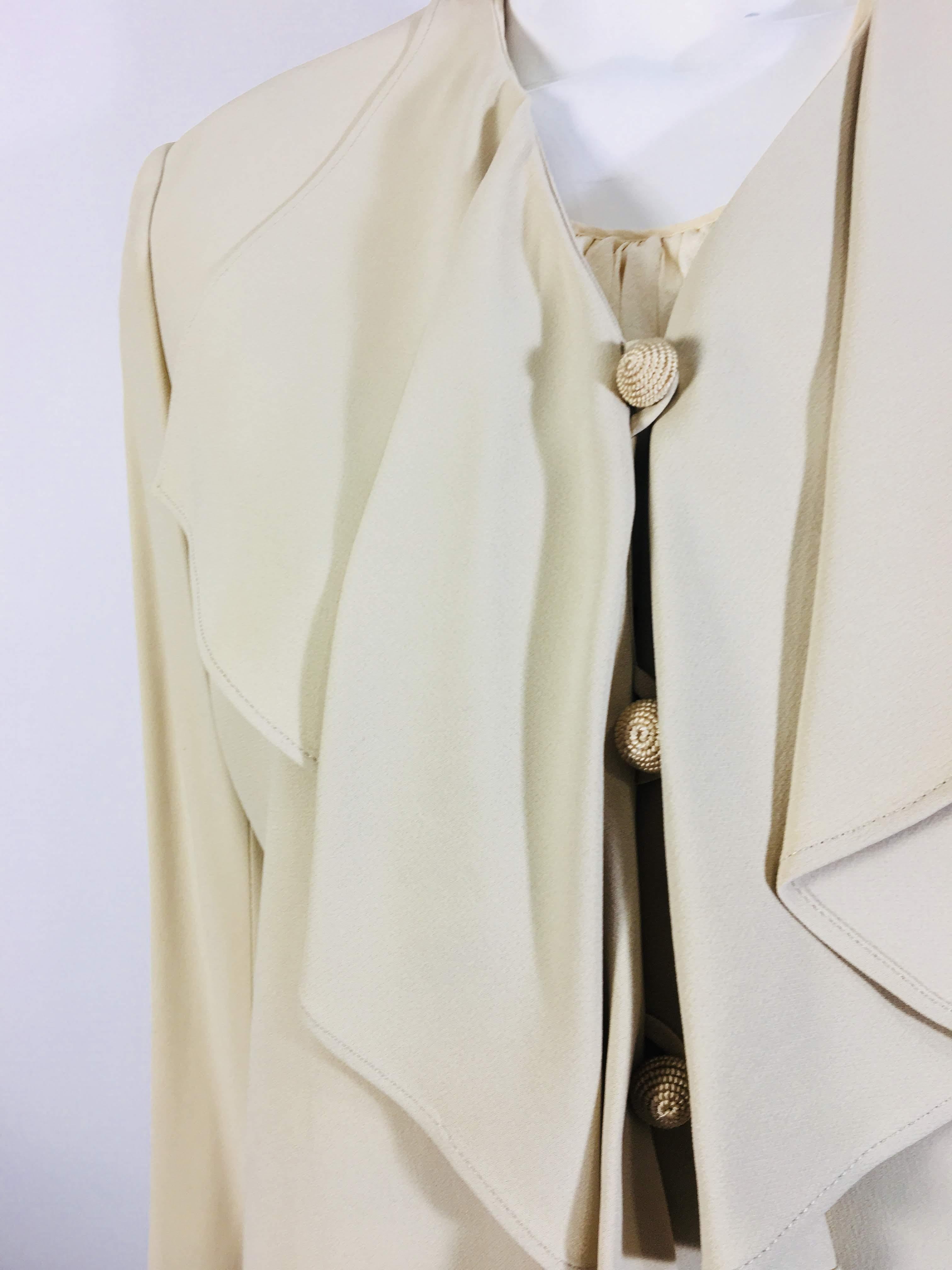Beige Valentino High Waisted Pant Suit