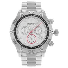 Valentino Homme Edelstahl Weißes Zifferblatt Quarz Herrenuhr V40LCQ9902-S099