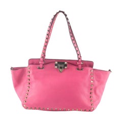 Valentino Hot Pink Rockstud 2way Tote Small 1VAL1129K