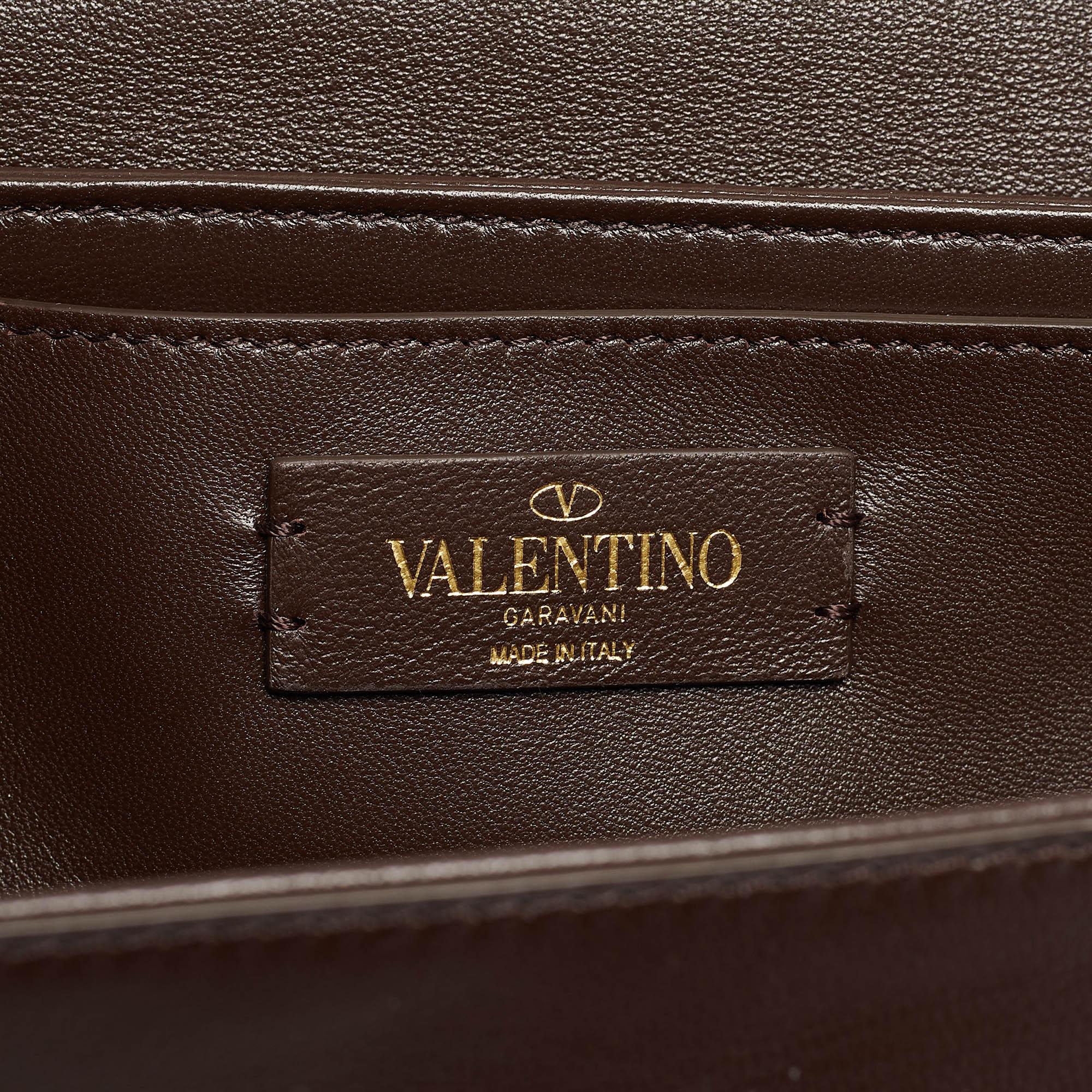 Valentino Iconographe Canvas and Leather Le Petite Deuxième Top Handle Bag For Sale 3