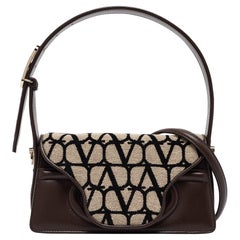 Bolso Valentino Iconographe de lona y piel Le Petite Deuxième Top Handle