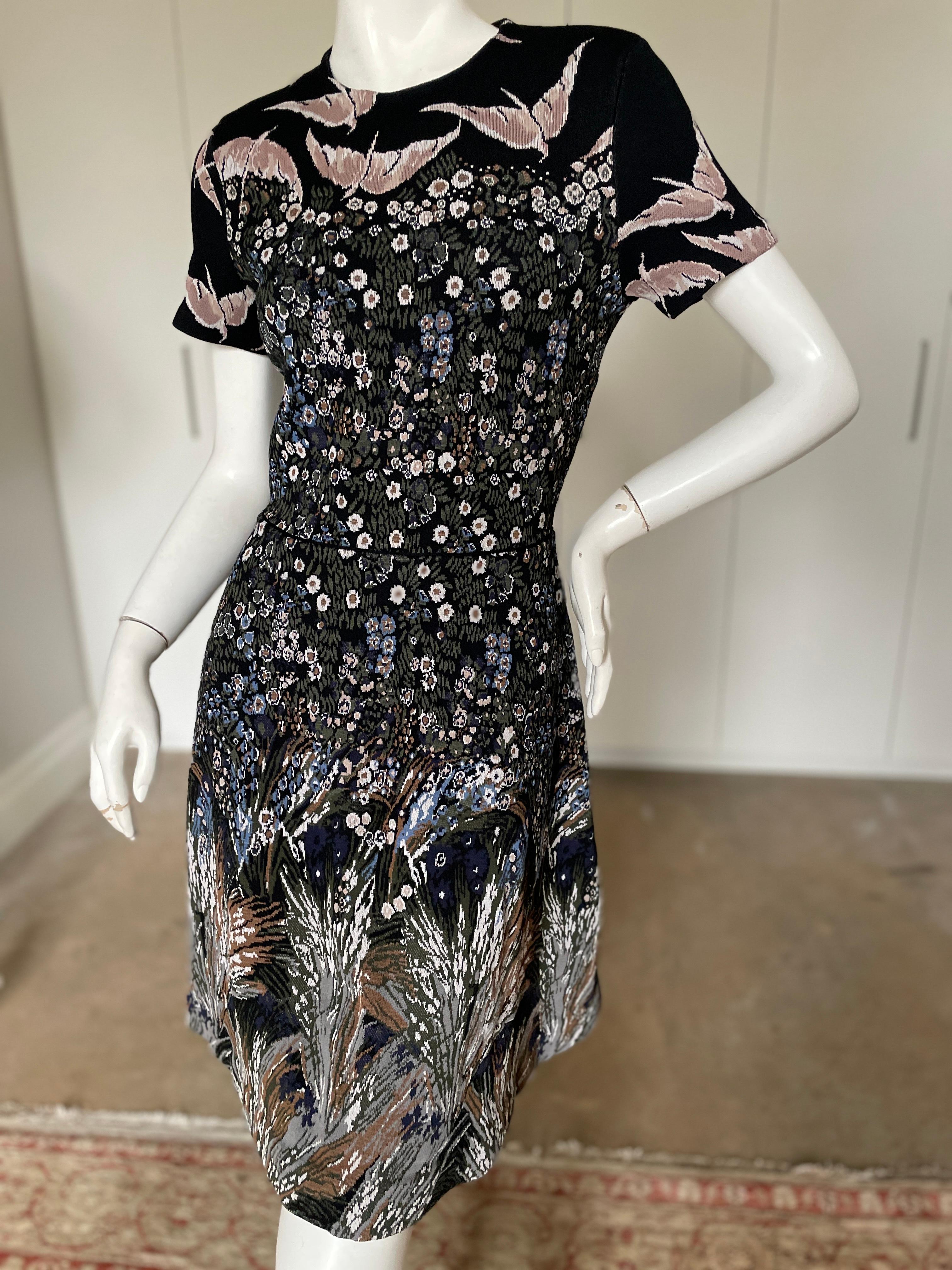 Women's Valentino Inartsia Knit Birds and Flowers Dress For Sale
