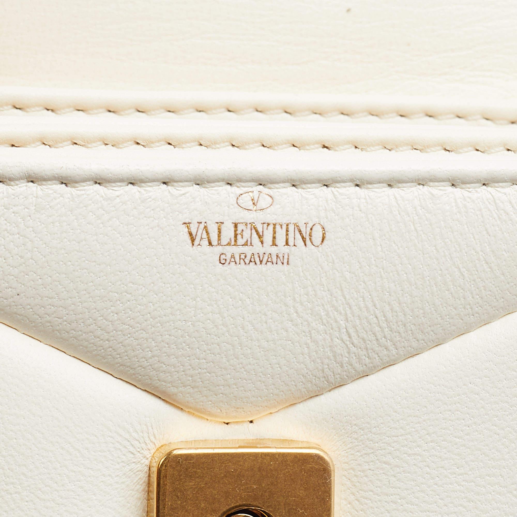 Valentino Ivory Leather Micro One Stud Crossbody Bag 2