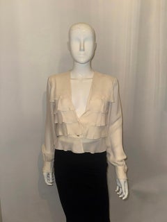 Valentino Ivory Silk Blouse