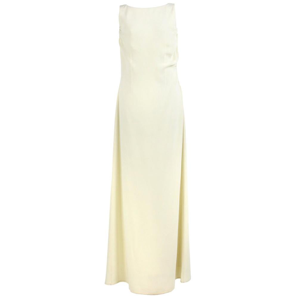 Valentino Ivory Silk Wedding Vintage Dress, 2000s