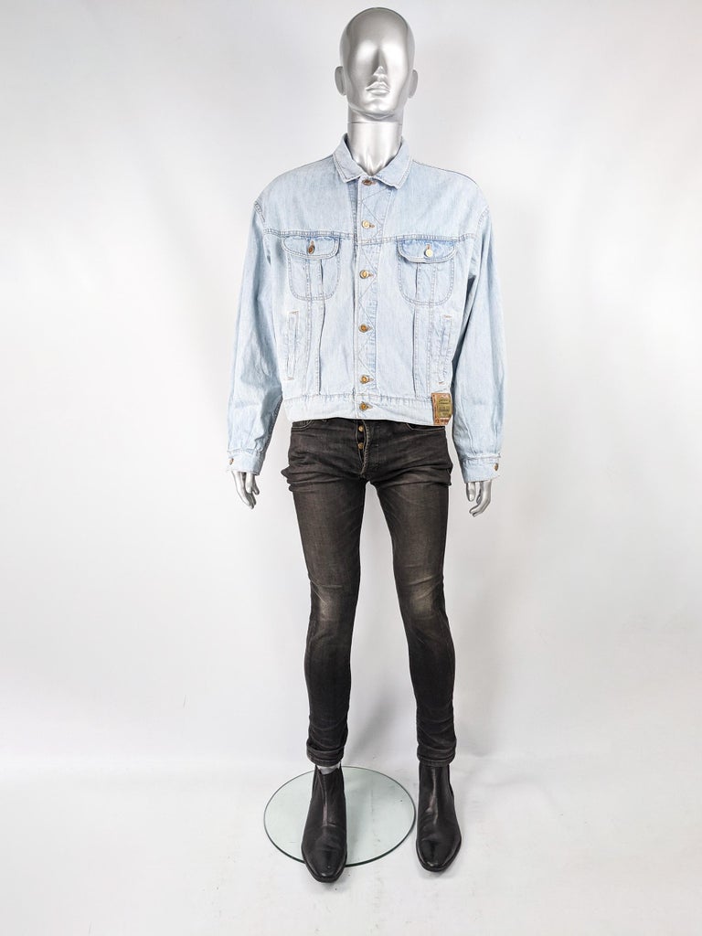 Mesterskab fællesskab menneskemængde Valentino Jeans Mens Vintage Denim Jacket For Sale at 1stDibs