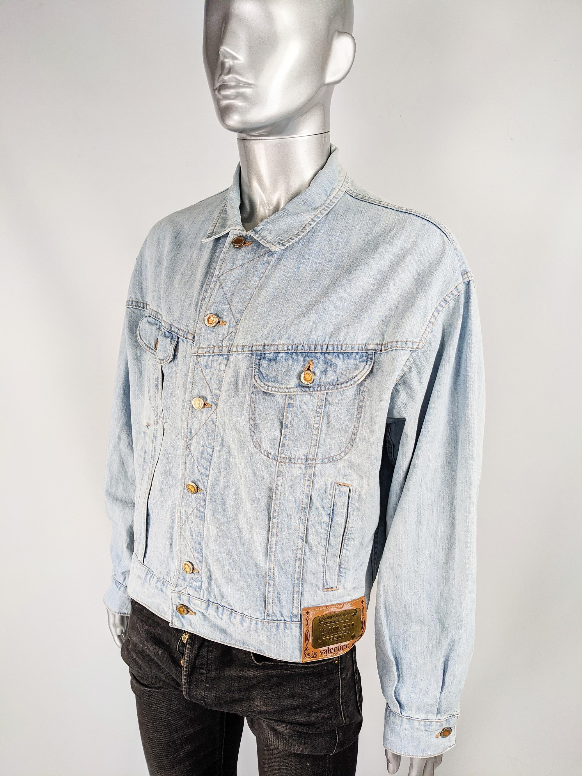 Valentino Jeans Mens Vintage Denim Jacket 2
