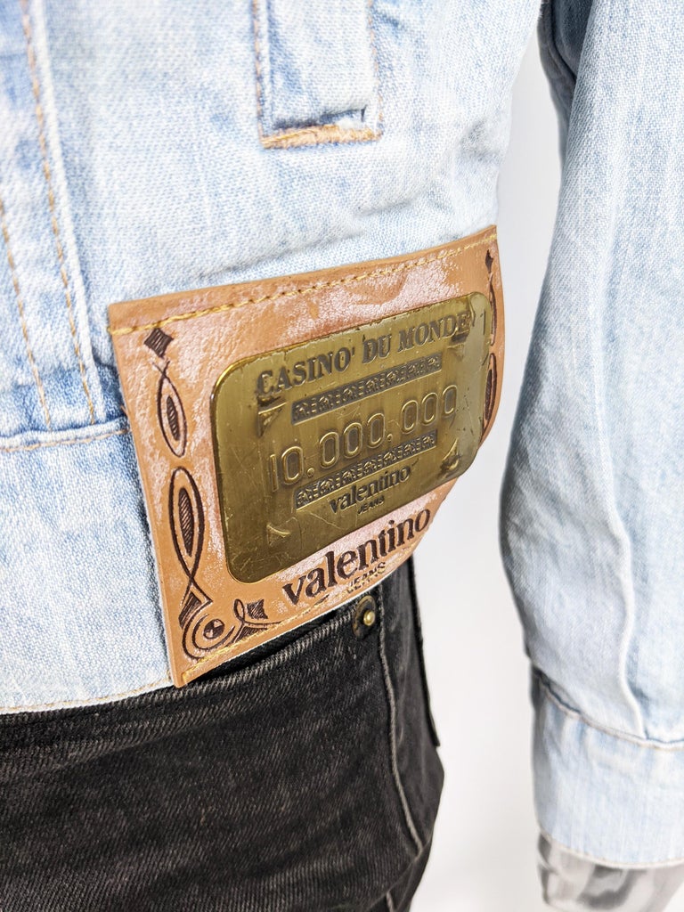 Valentino Jeans Mens Vintage Denim Jacket For Sale at 1stDibs vintage