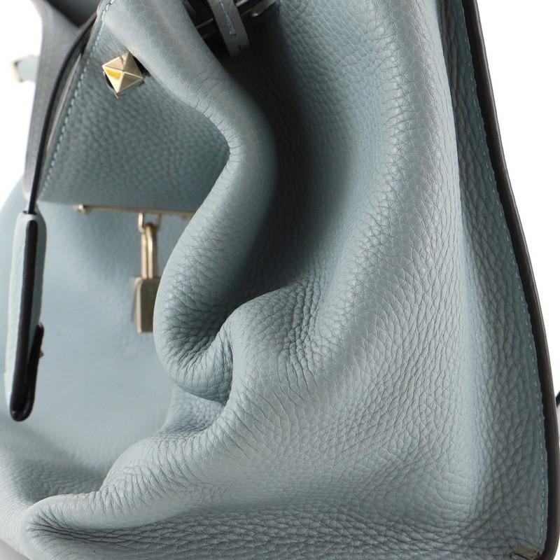 Valentino Joy Lock Top Handle Bag Leather Large 1