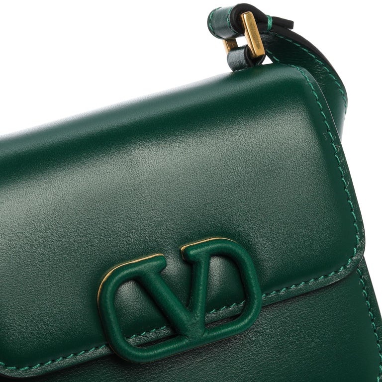 Valentino Jungle Green Leather Micro VSLING Shoulder Bag at 1stDibs  green  valentino bag, valentino micro vsling bag, valentino small green bag