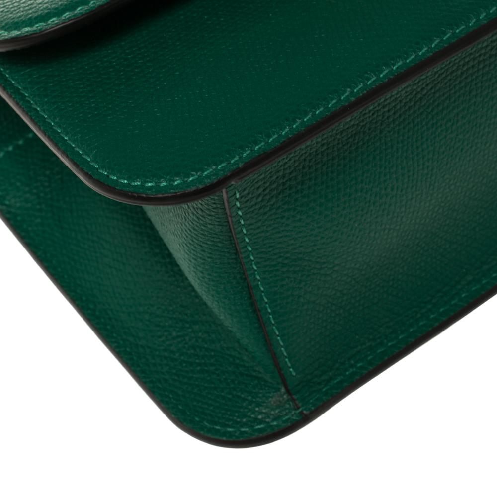 Valentino Jungle Green Leather Small VSLING Shoulder Bag 5