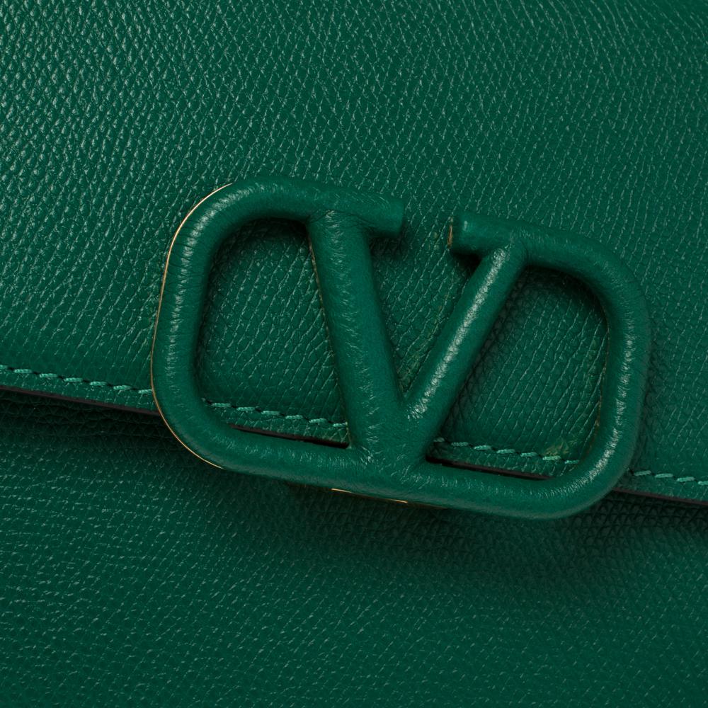 Valentino Jungle Green Leather Small VSLING Shoulder Bag 3