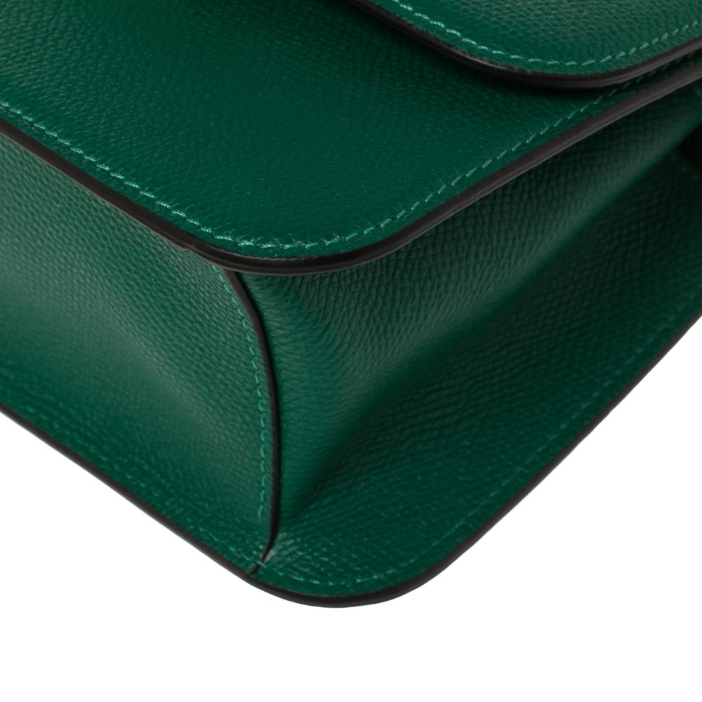 Valentino Jungle Green Leather Small VSLING Shoulder Bag 4