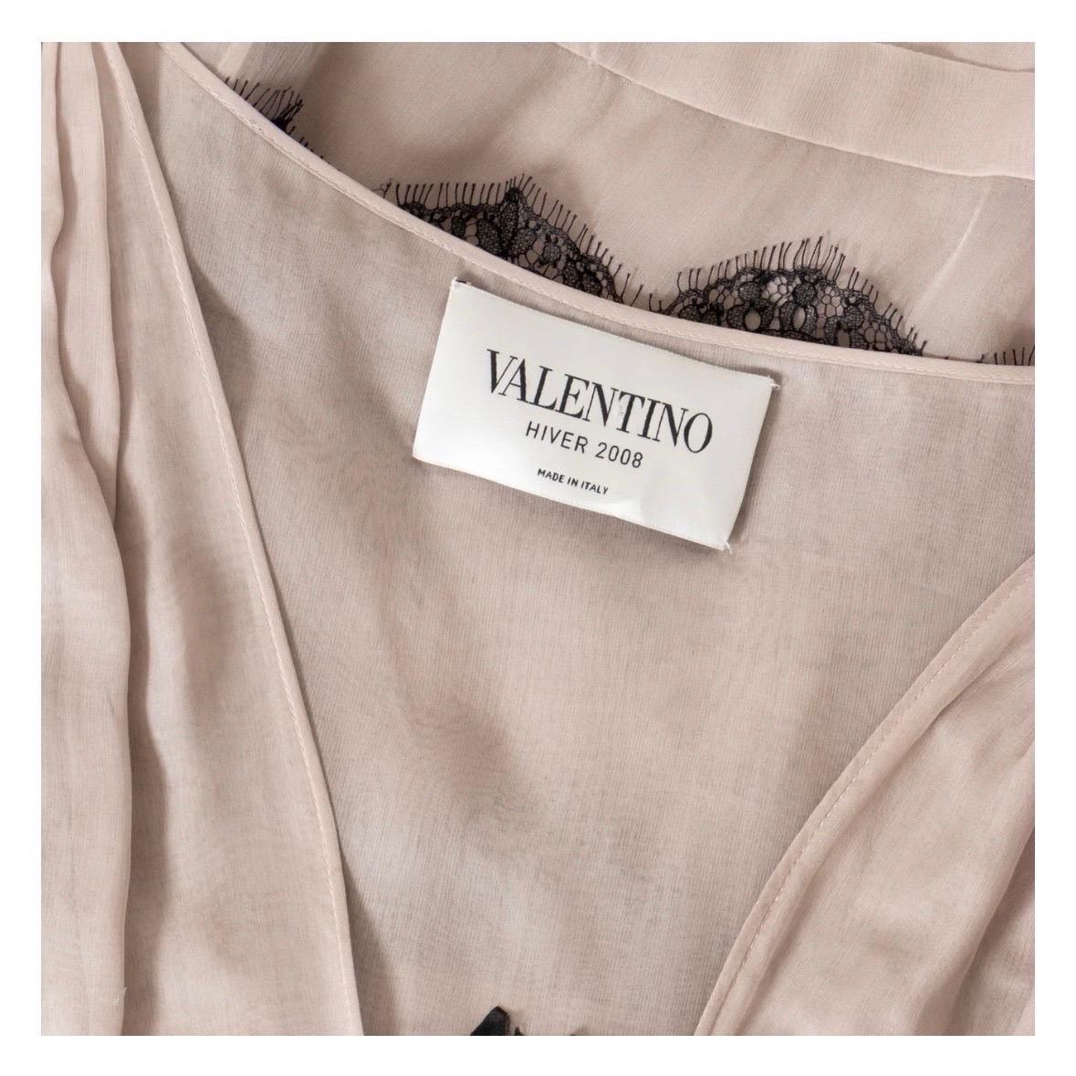 Valentino Lace Chiffon Sheath Dress 2008 Collection 1