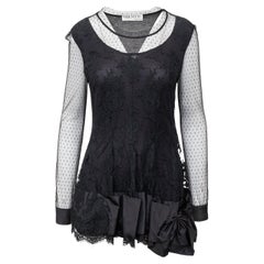 Valentino Lace Embroidered Long Top - '10s
