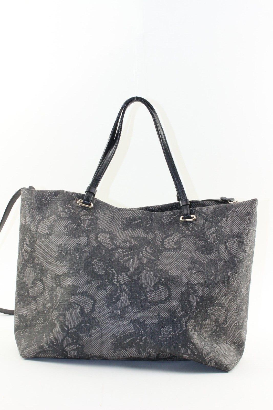 VALENTINO Lace Pattern 2way Tote with Strap 2VAL1220K In Good Condition For Sale In Dix hills, NY