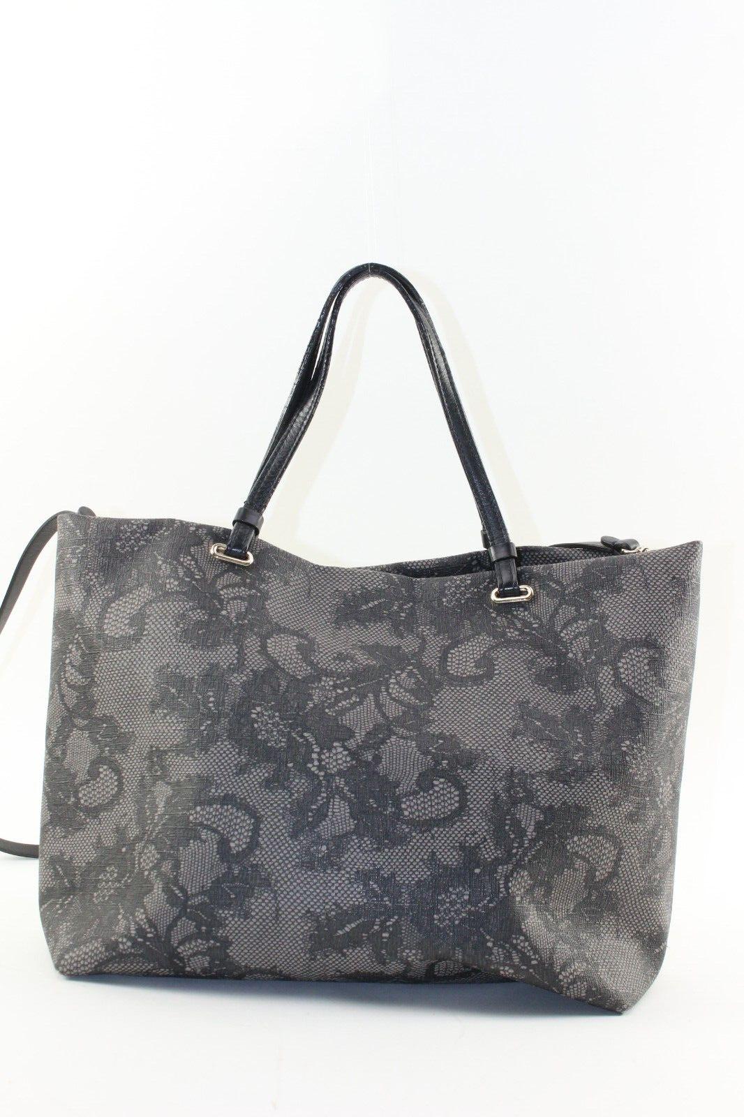 Gray VALENTINO Lace Pattern 2way Tote with Strap 2VAL1220K For Sale
