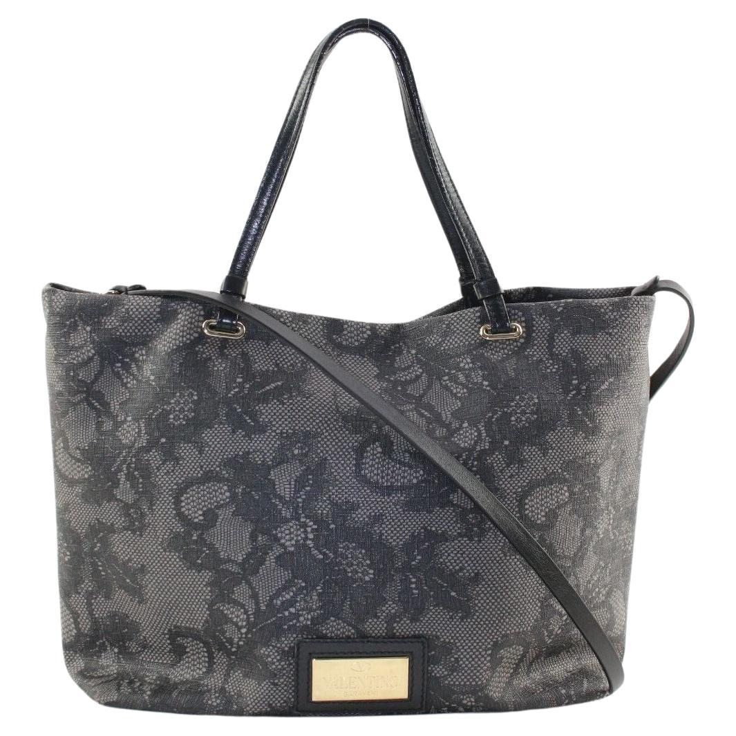 VALENTINO Lace Pattern 2way Tote with Strap 2VAL1220K For Sale