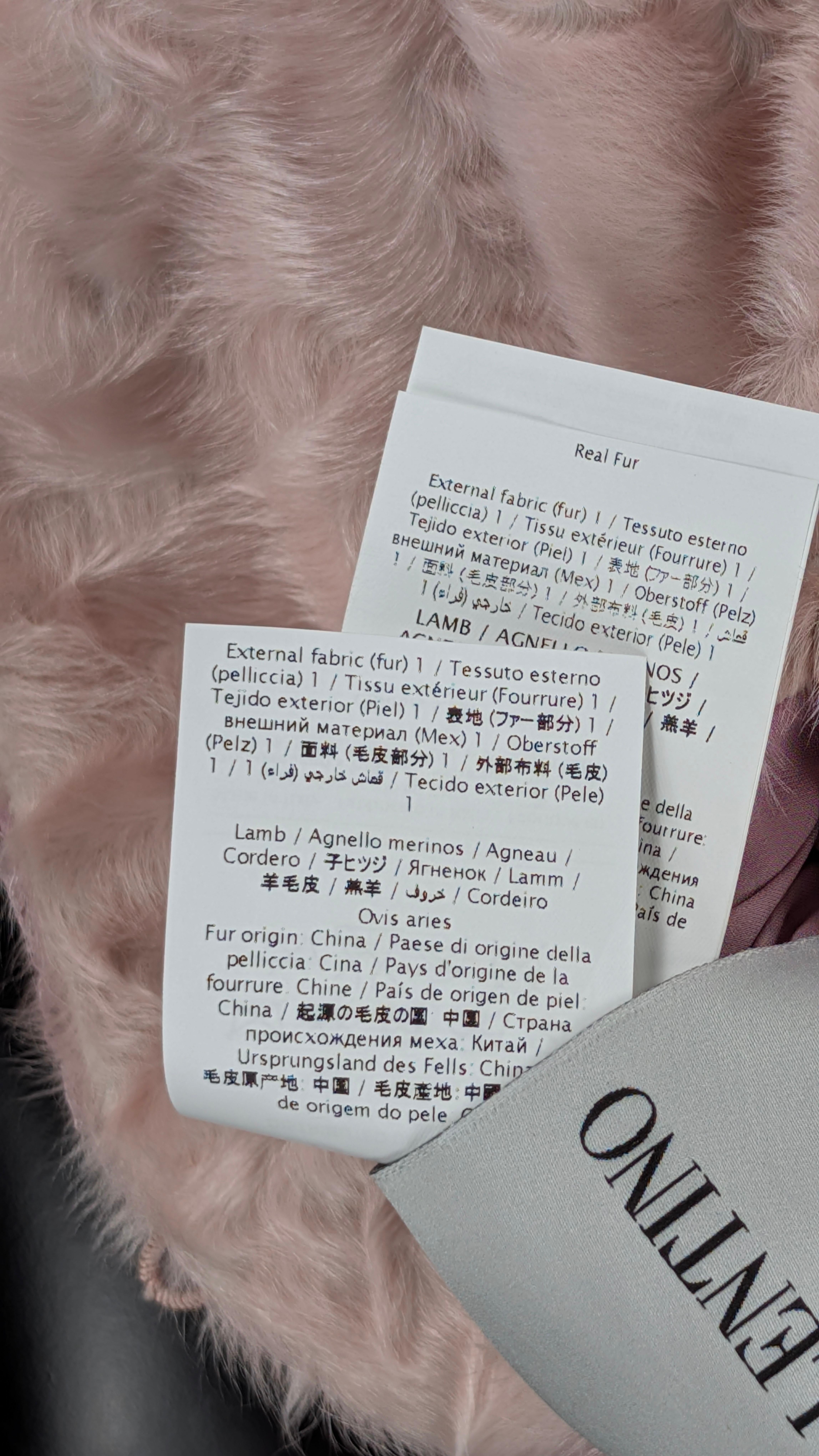 Chaqueta rosa cordero VALENTINO en venta 11