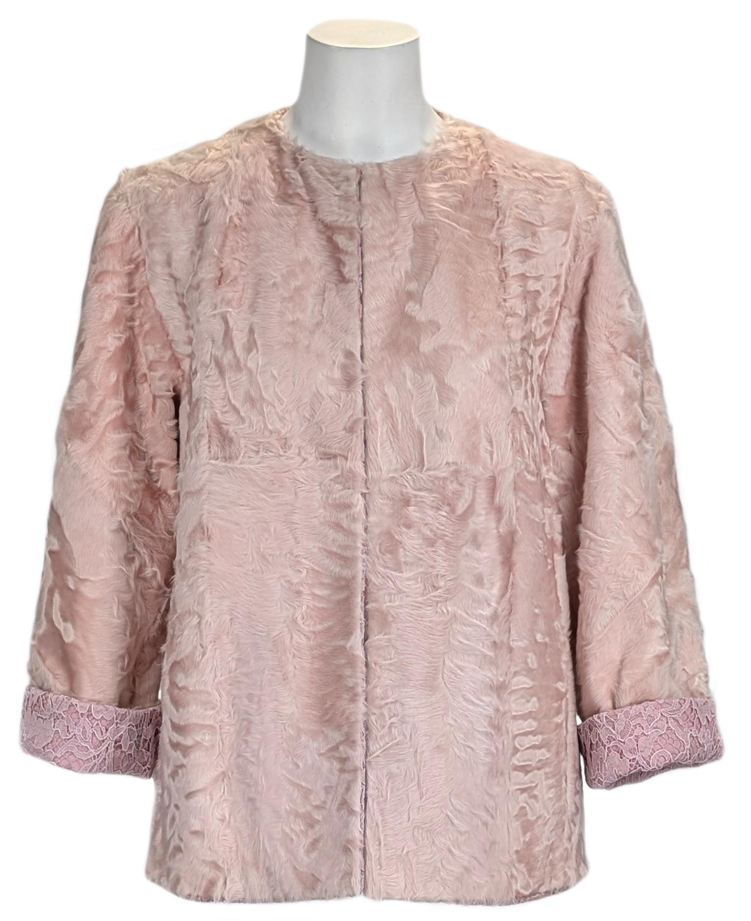Chaqueta rosa cordero VALENTINO Beige en venta