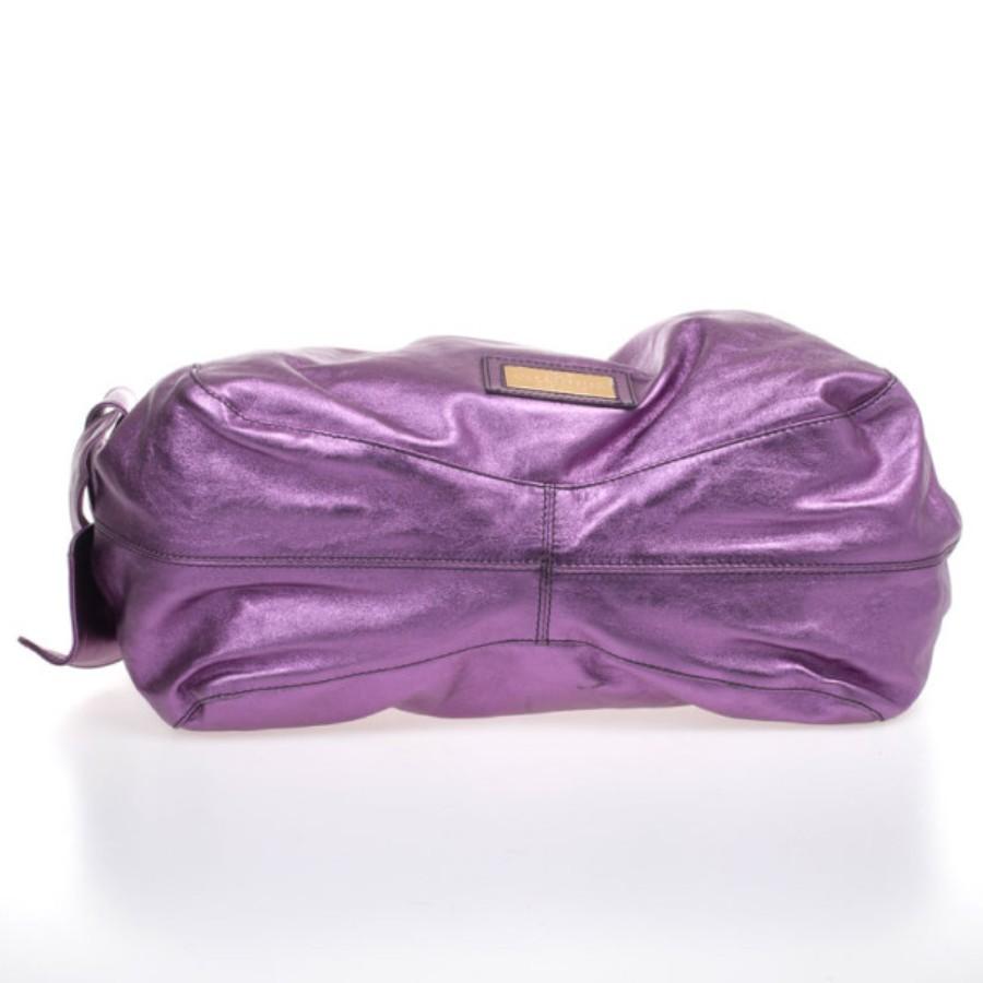 Valentino Large Metallic Purple Nuage Bow Tote 1
