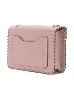 Valentino Leather Demilune Crossbody Bag