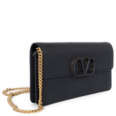 VALENTINO leather leather VLOGO SIGNATURE CHAIN Wallet