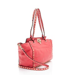 Valentino Leather Rockstud Small Tote