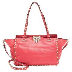 Valentino Leather Rockstud Small Tote