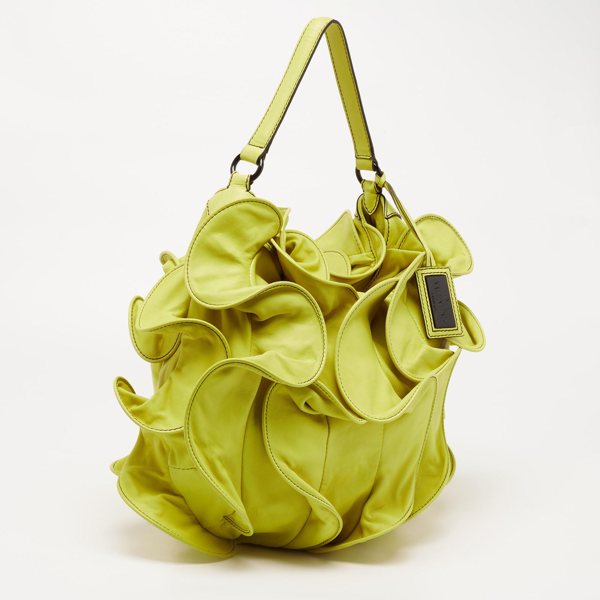 valentino yellow handbag