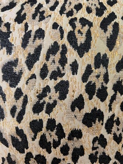 Valentino Leopard Brocade Dress, Size 44