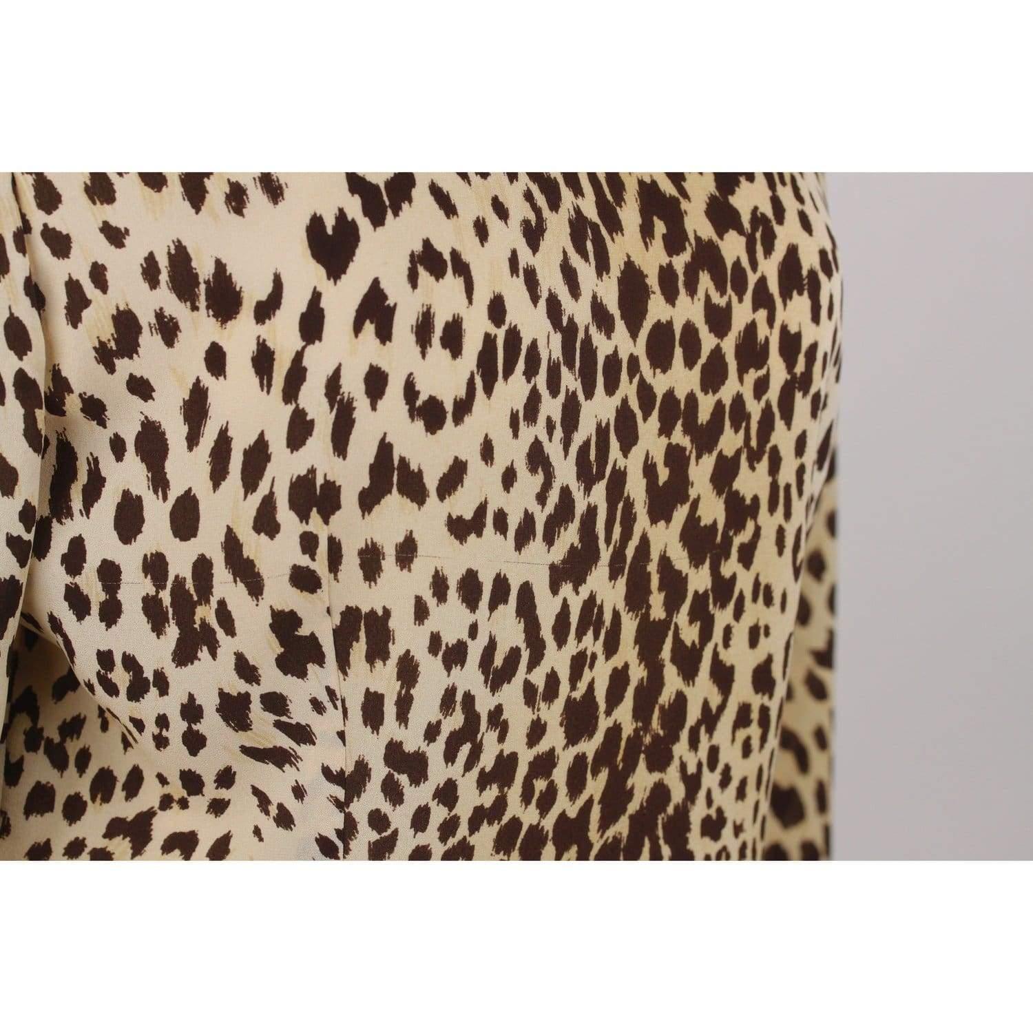 leopard silk fabric