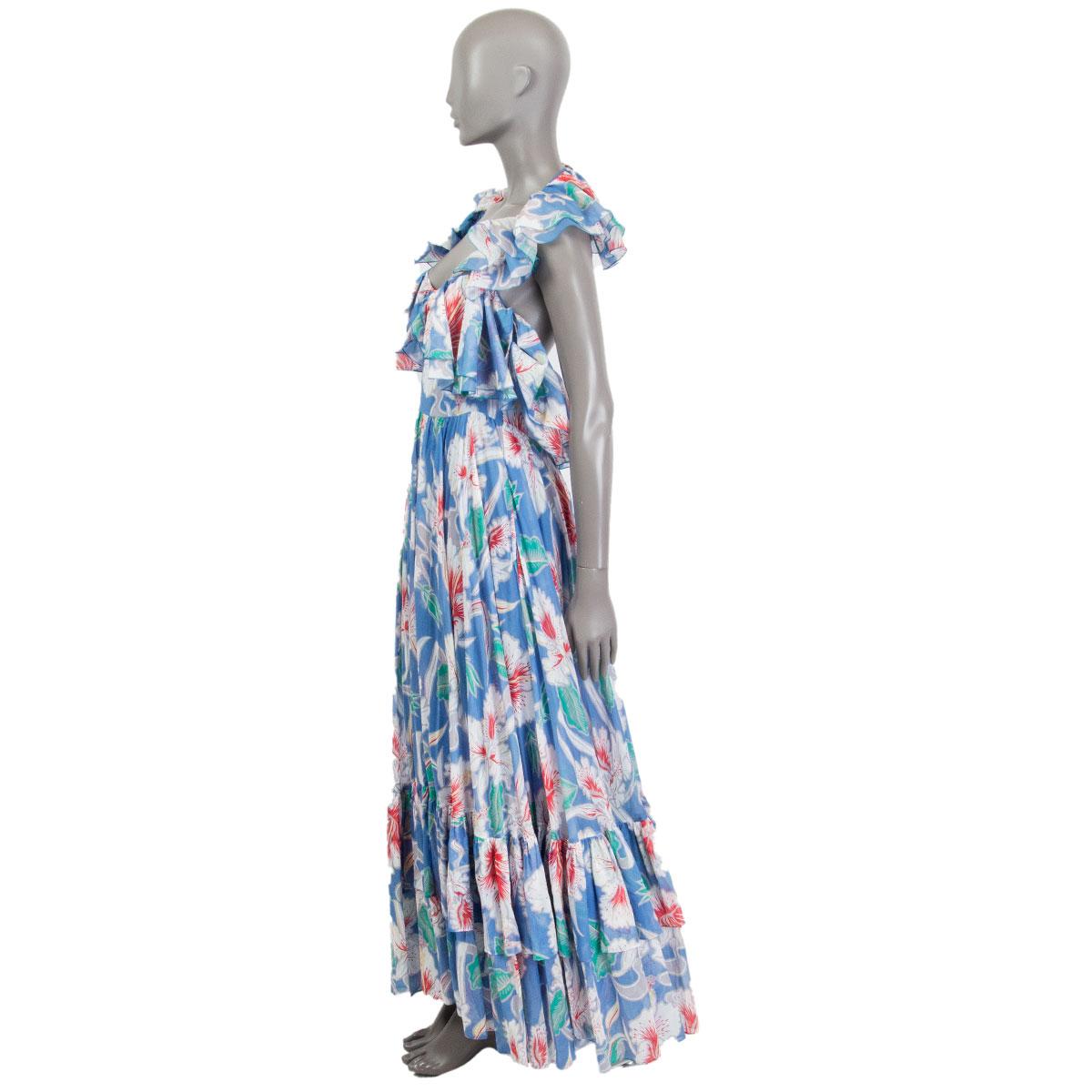 hibiscus print dress