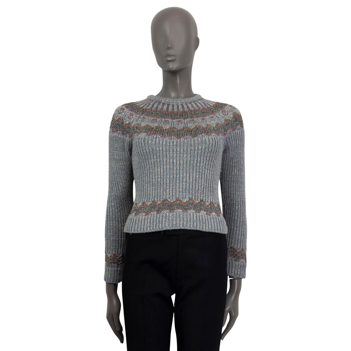 light blue knit sweater
