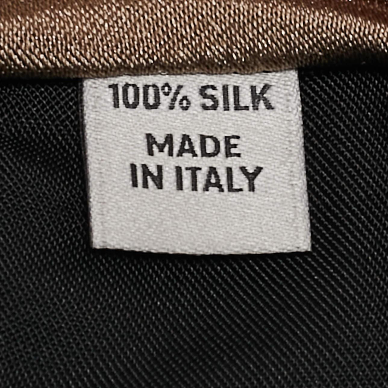 Men's Valentino Light Brown Silk Tie For Sale
