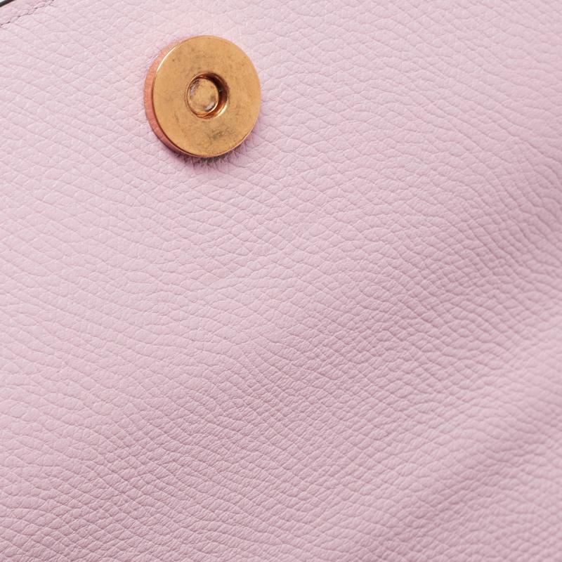 Valentino Light Pink Grained Leather Small VSling Shoulder Bag 6