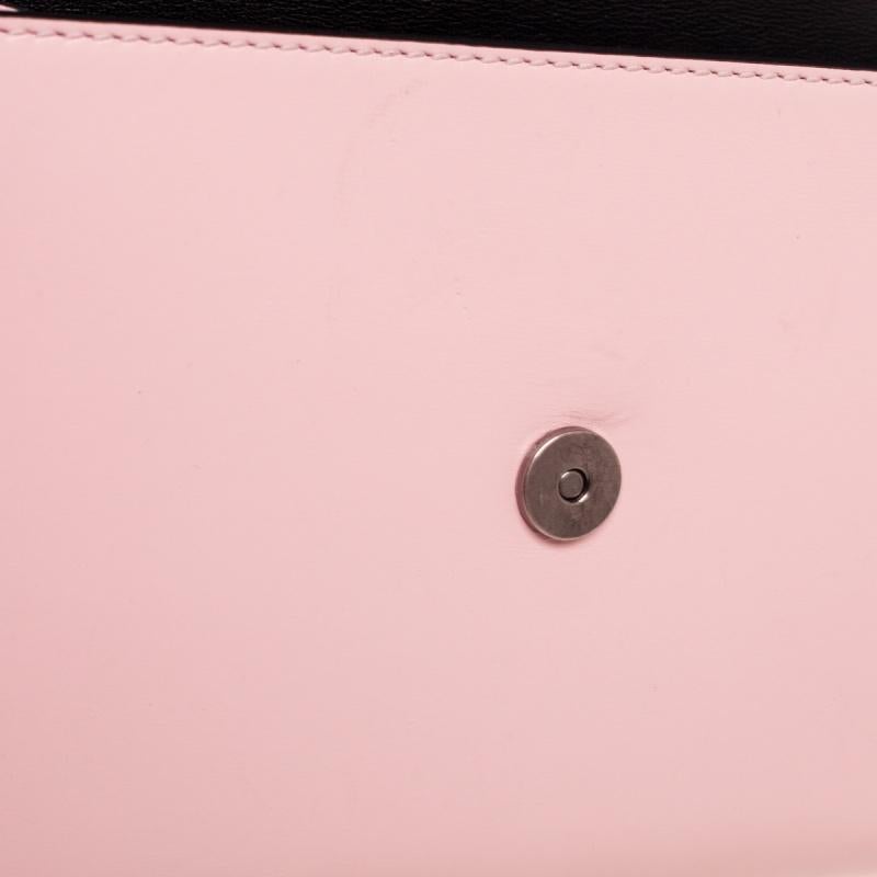 Valentino Light Pink Leather Vcase Crystals Clutch Bag 3