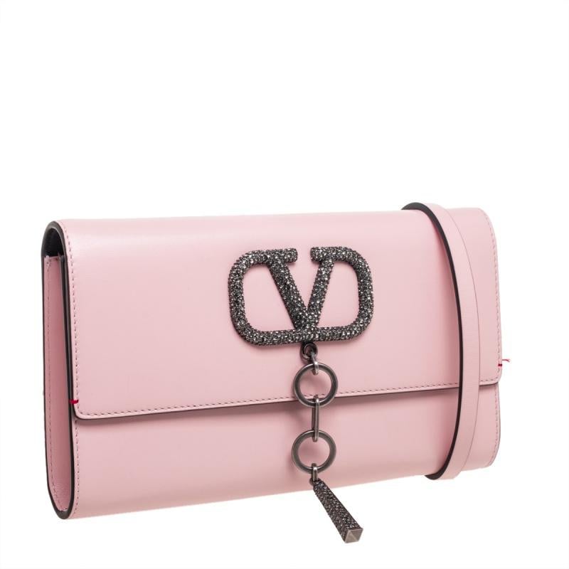 valentino pink crystal bag