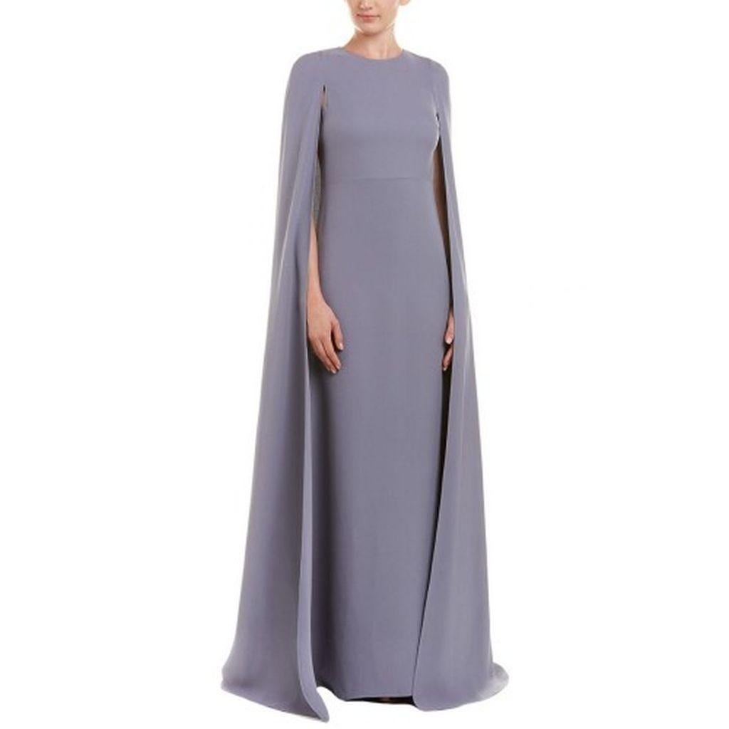 Gray Valentino Lilac Cape Gown 