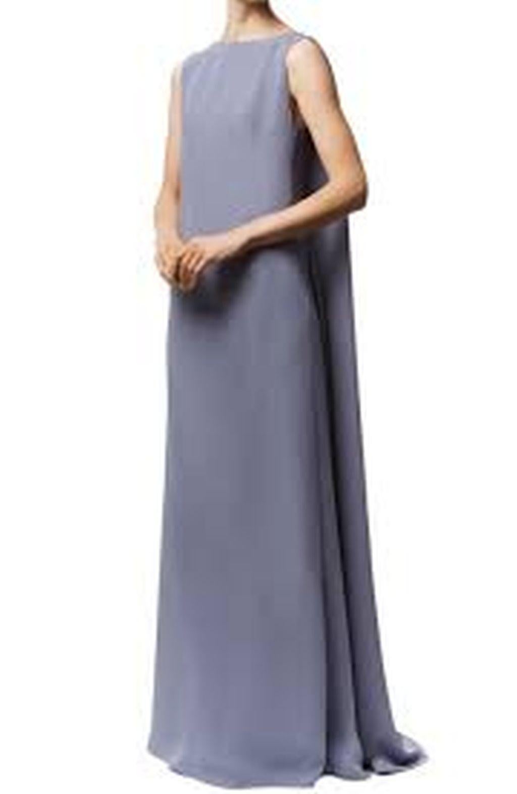 Valentino Lilac Cape Gown  In Excellent Condition In Carmel, CA