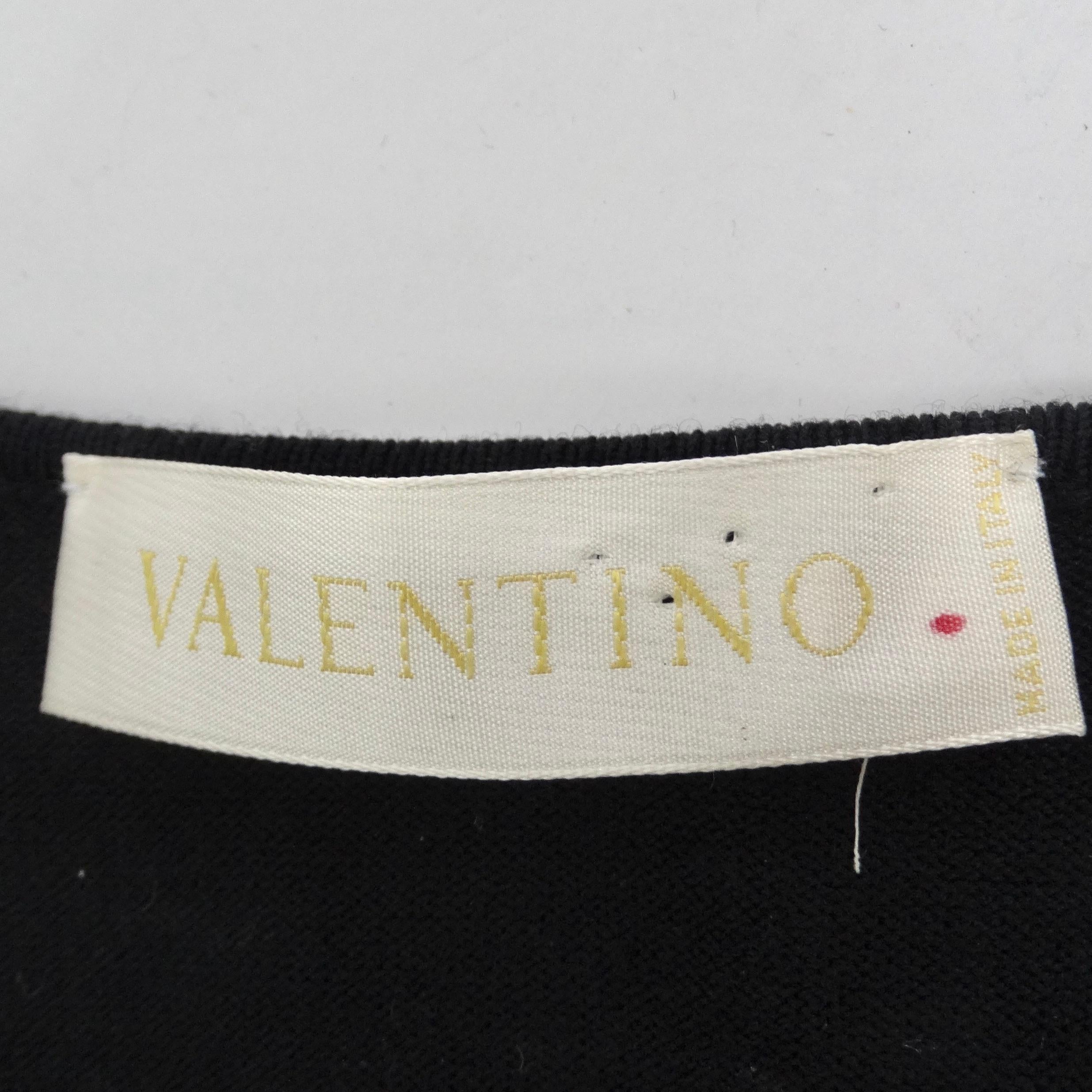 Valentino Langärmelige Bluse mit Twist-Motiv und Spitze im Angebot 9